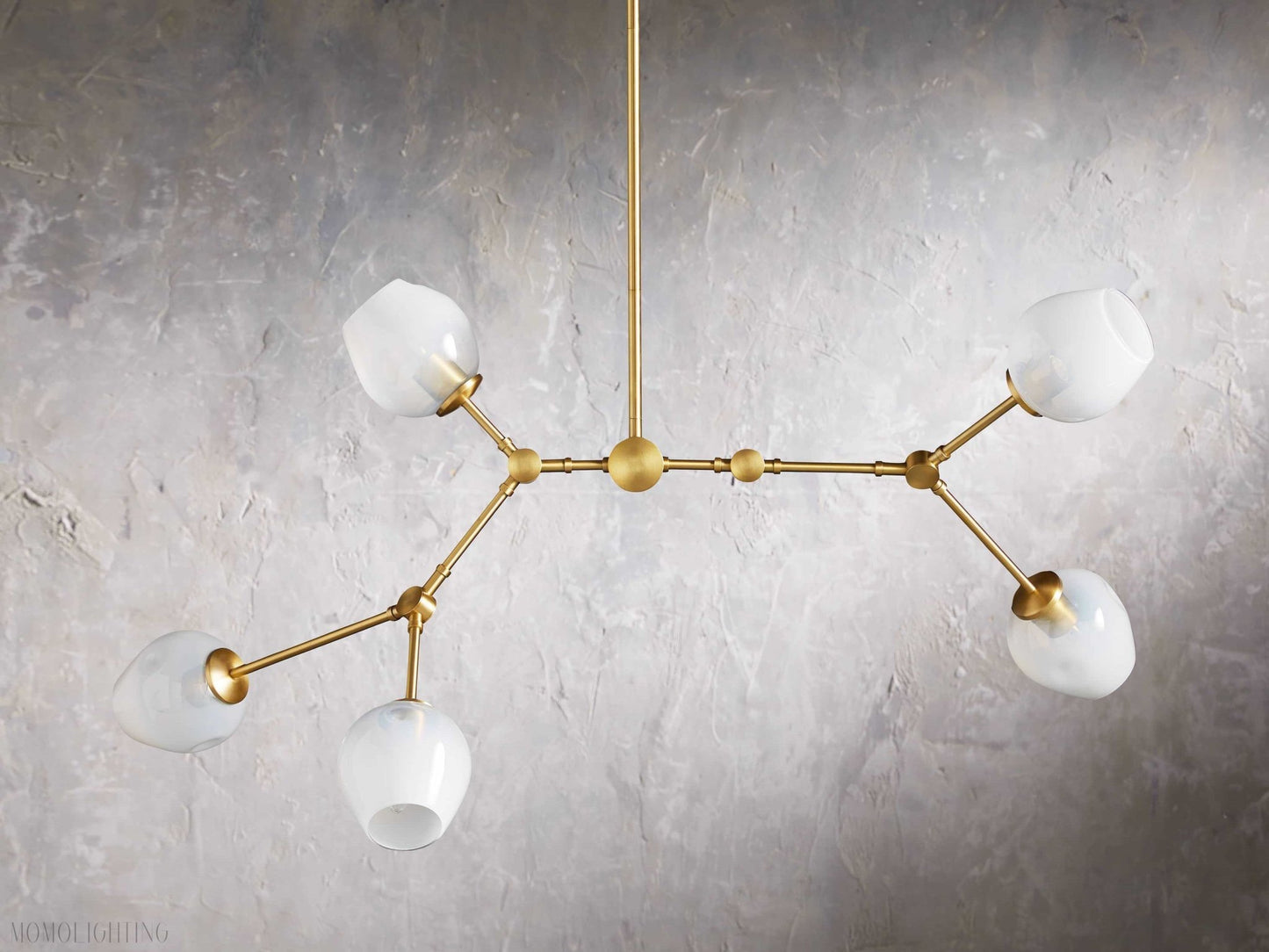 Noella Brass Chandelier 52''-Nobipets