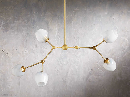 Noella Brass Chandelier 52''-Nobipets