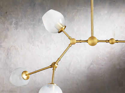 Noella Brass Chandelier 52''-Nobipets