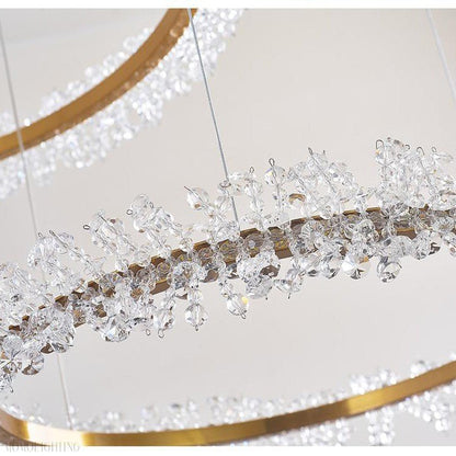 Nolan Halo Crystal Chandelier-Nobipets