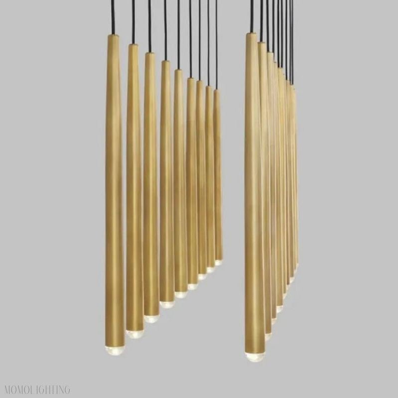 Noland 18-Light Linear Chandelier 48"-Nobipets