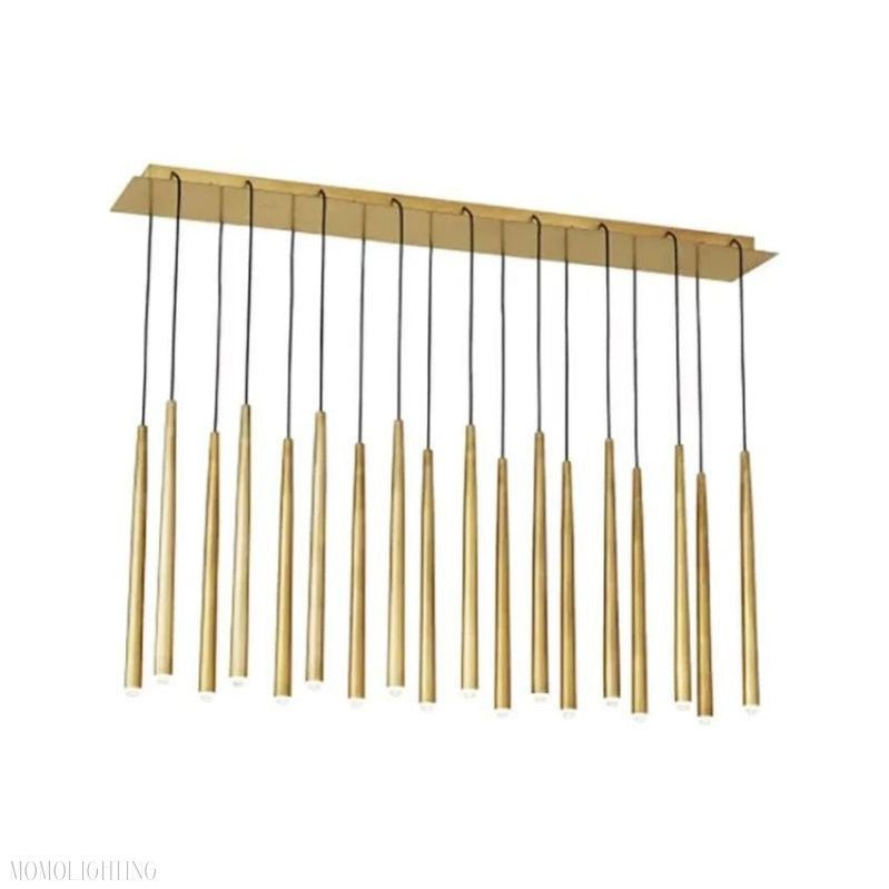 Noland 18-Light Linear Chandelier 48"-Nobipets