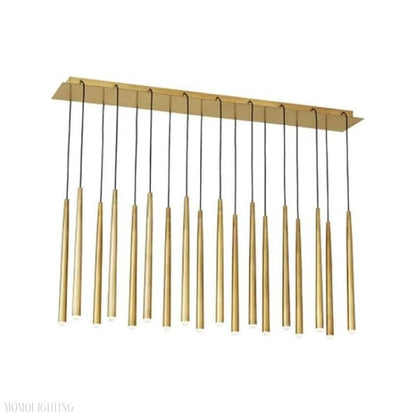 Noland 18-Light Linear Chandelier 48"-Nobipets
