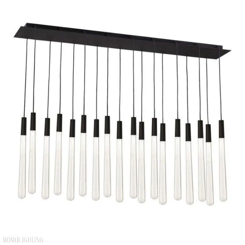 Noland 18-Light Linear Crystal Chandelier 48"-Nobipets