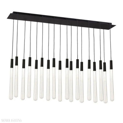 Noland 18-Light Linear Crystal Chandelier 48"-Nobipets