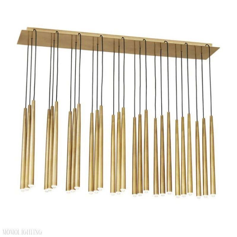 Noland 27-Light Linear Chandelier 48"-Nobipets
