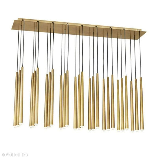 Noland 27-Light Linear Chandelier 48"-Nobipets