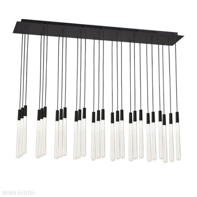 Noland 27-Light Linear Crystal Chandelier 48"-Nobipets