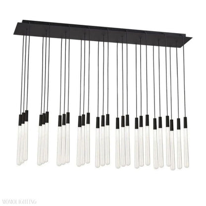 Noland 27-Light Linear Crystal Chandelier 48"-Nobipets