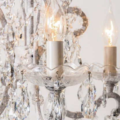 Nordic Vintage Candle Pendant Romantic Crystal Chandelier for Bedroom / Dining Room / Living Room-Nobipets