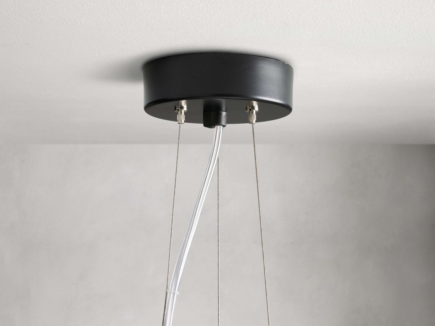 Nuvola White Milk Glass Chandelier 30''D