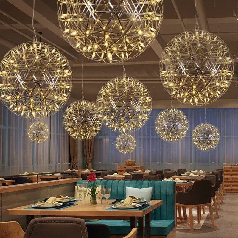 NYRA Firework Round Chandelier-Nobipets