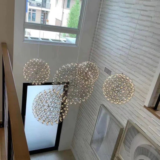 NYRA Firework Round Chandelier-Nobipets