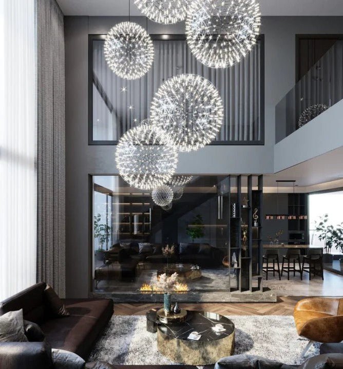 NYRA Firework Round Chandelier-Nobipets