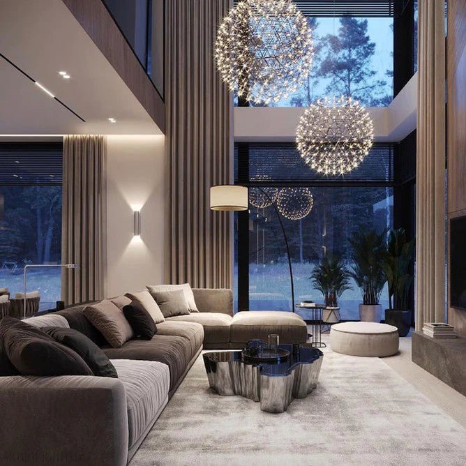 NYRA Firework Round Chandelier-Nobipets