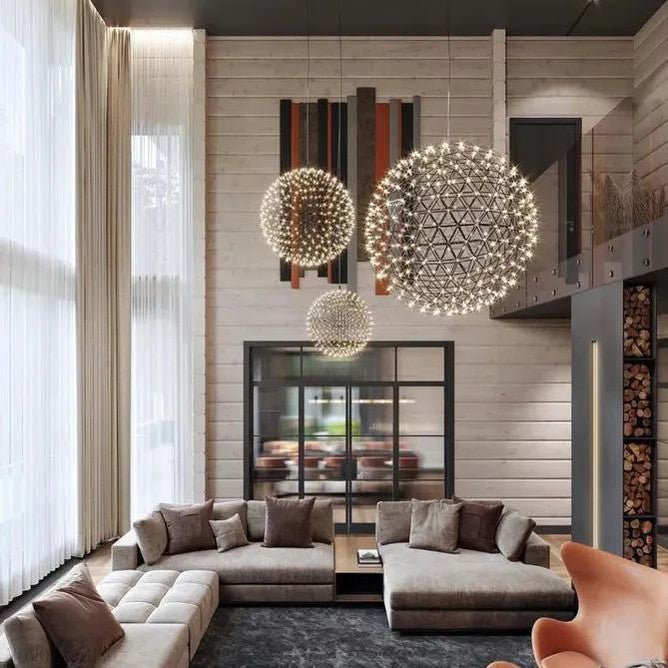 NYRA Firework Round Chandelier-Nobipets