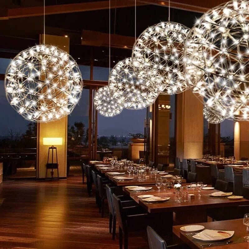 NYRA Firework Round Chandelier-Nobipets