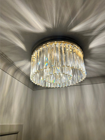 Odeon Crystal Multi-Layer Round Ceiling 20" 32"