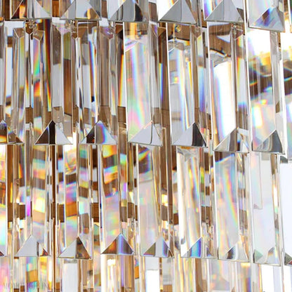 Odeon Crystal Multi-Layer Round Chandelier-Nobipets