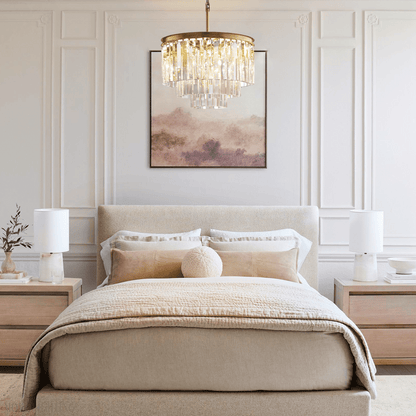 Odeon Crystal Multi-Layer Round Chandelier-Nobipets