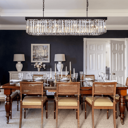 Odeon Crystal Rectangular Chandelier 59“-Nobipets