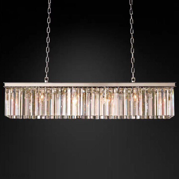 Odeon Crystal Rectangular Chandelier 59“-Nobipets
