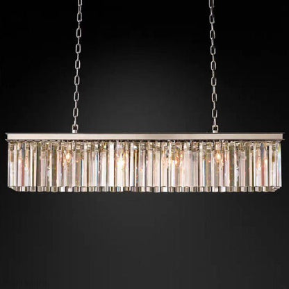 Odeon Crystal Rectangular Chandelier 59“-Nobipets