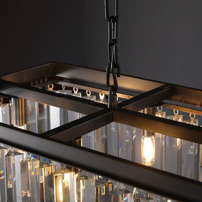 Odeon Crystal Rectangular Chandelier 59“-Nobipets