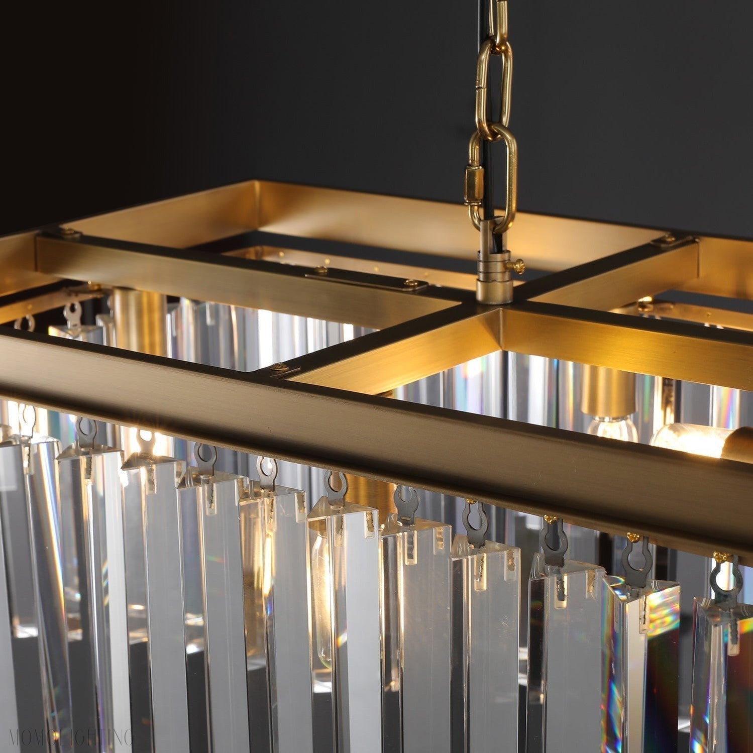 Odeon Crystal Rectangular Chandelier 59“-Nobipets