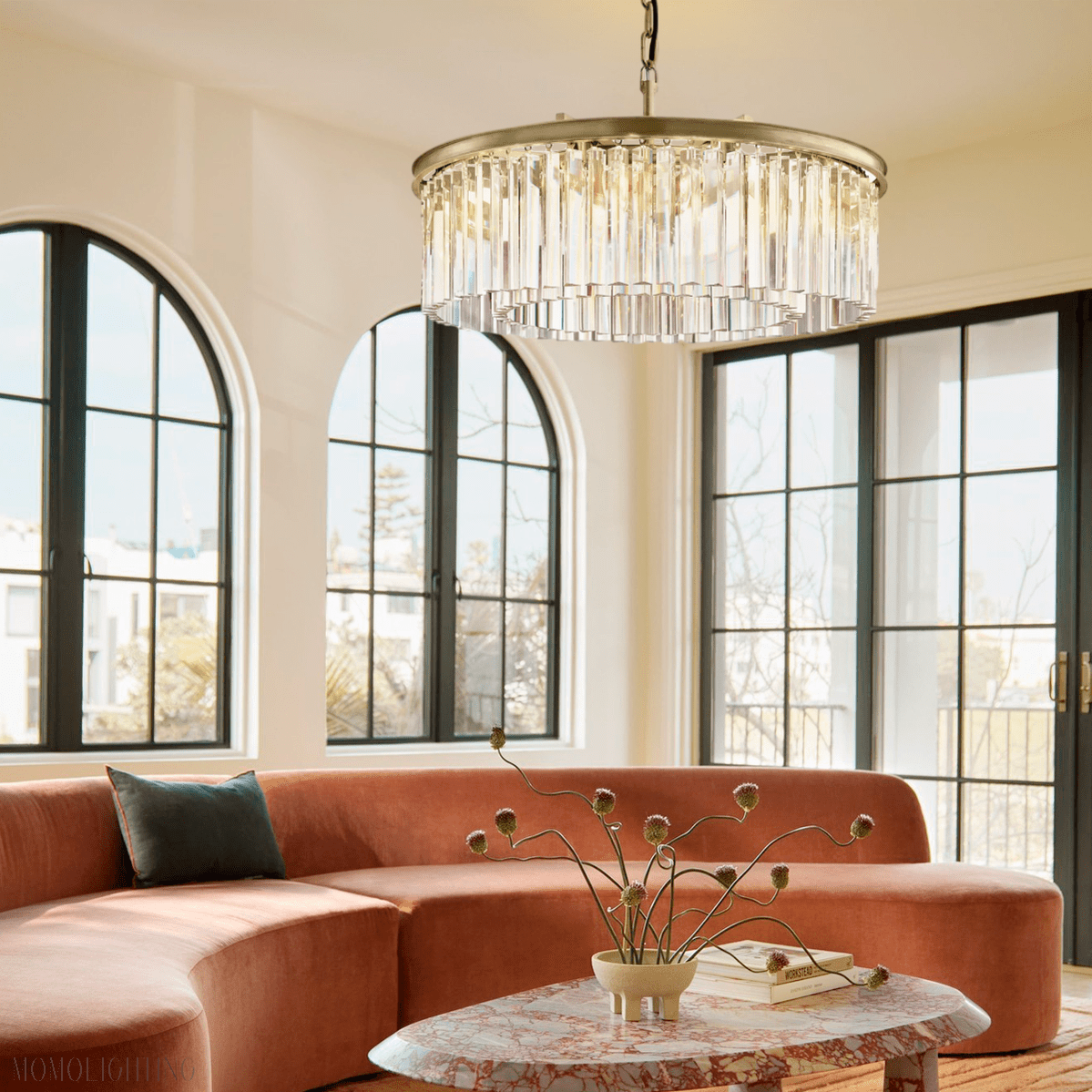 Odeon Crystal Round Chandelier 32"-Nobipets