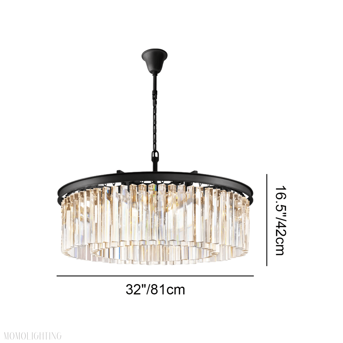 Odeon Crystal Round Chandelier 32"-Nobipets