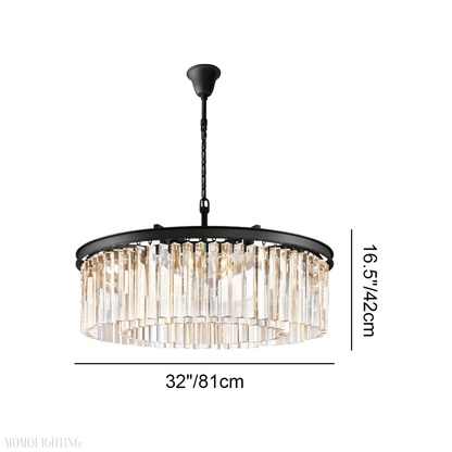 Odeon Crystal Round Chandelier 32"-Nobipets