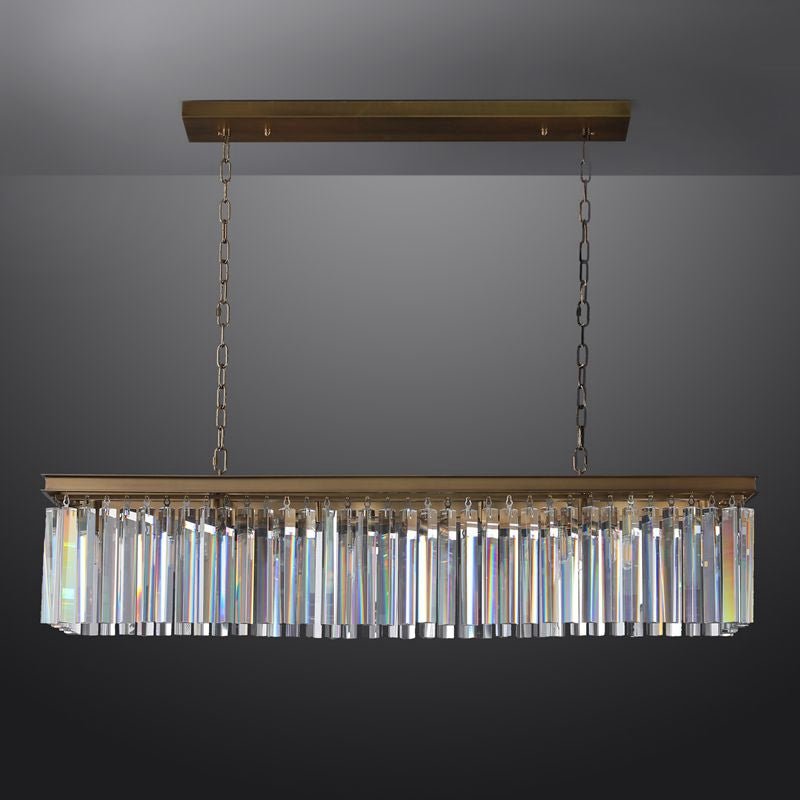 Odeon Rectangle Chandelier 49"-Nobipets