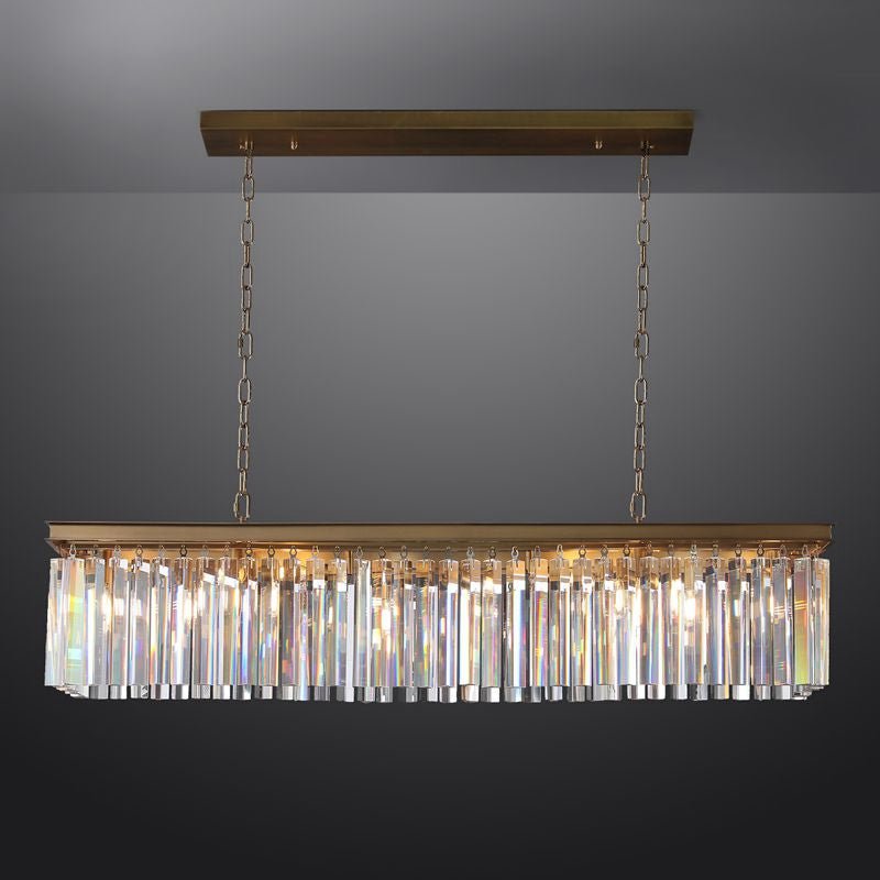 Odeon Rectangle Chandelier 49"-Nobipets