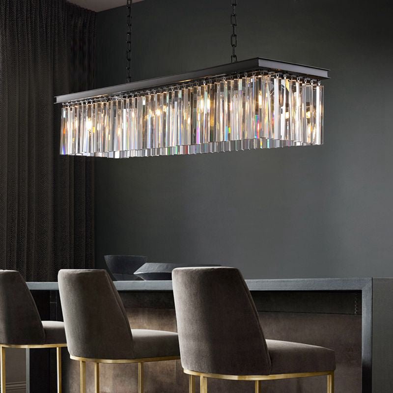 Odeon Rectangle Chandelier 49"-Nobipets