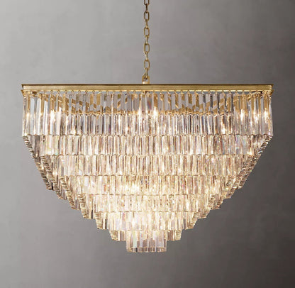 Odeon Square Crystal Chandelier 47" 7-Tier-Nobipets