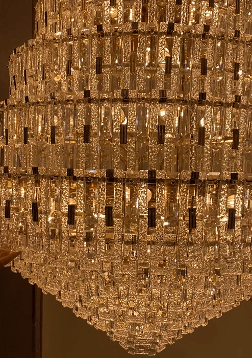 Oversized Multi-layers Honeycomb Luxury Ceiling Crystal Chandelier For Big Hallway/Foyer/Entryway-Nobipets