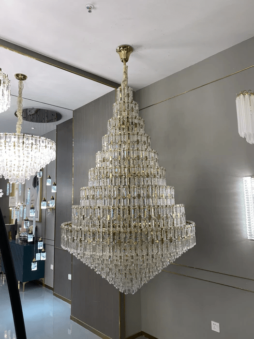 Oversized Multi-layers Honeycomb Luxury Ceiling Crystal Chandelier For Big Hallway/Foyer/Entryway-Nobipets