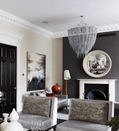 Oversized Post-Modern Aluminium Chain Tassel Pendant Chandelier for Large Living Room/Staircase/Villa-Nobipets