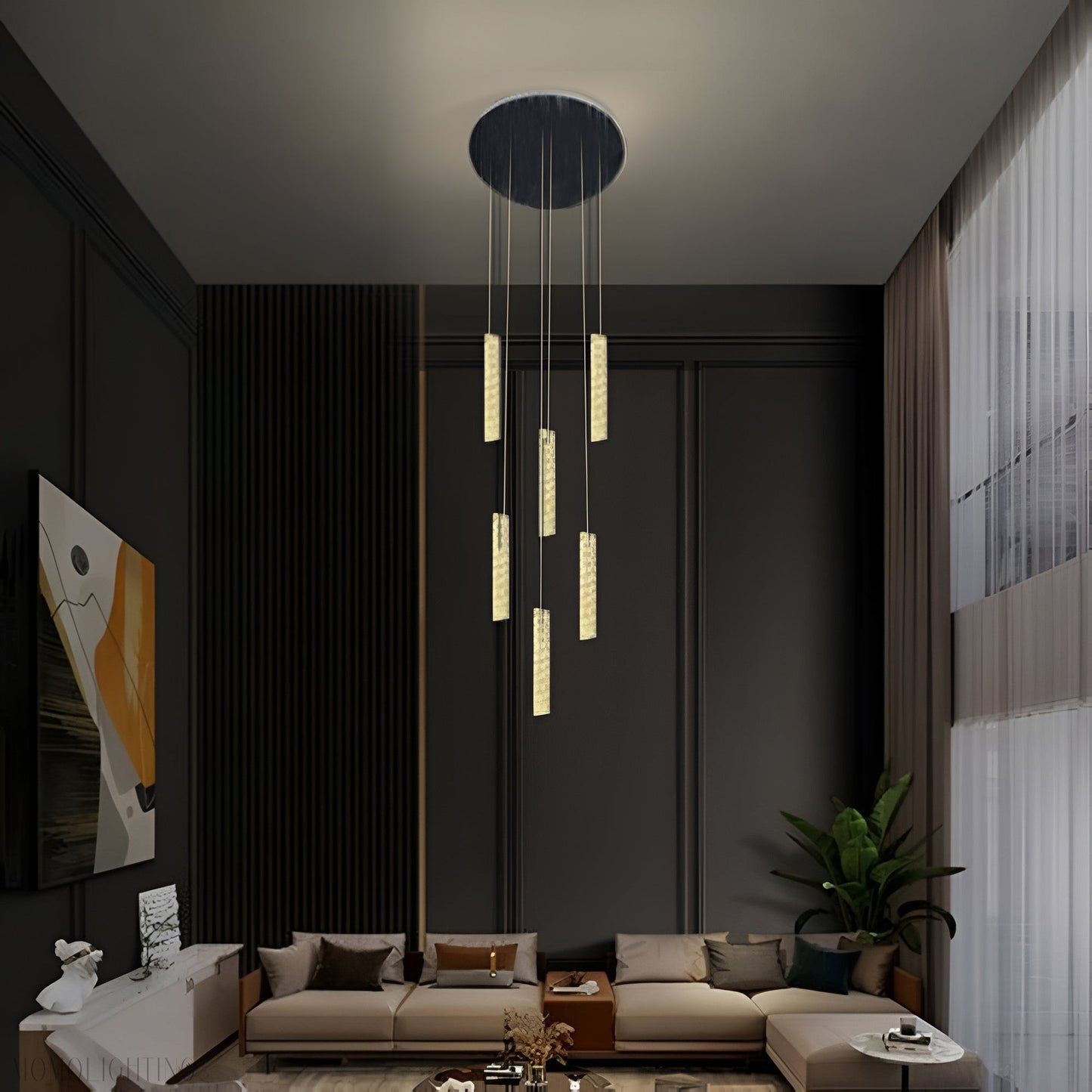 Oxford Foyer & Staircase Crystal Chandelier-Nobipets