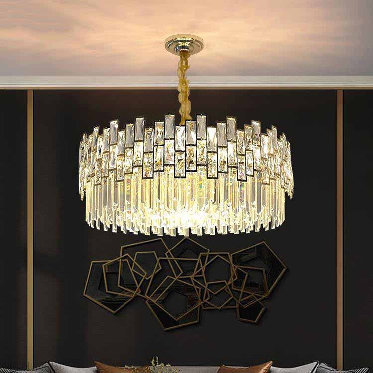 Palo clear Crystal Round Chandelier-Nobipets