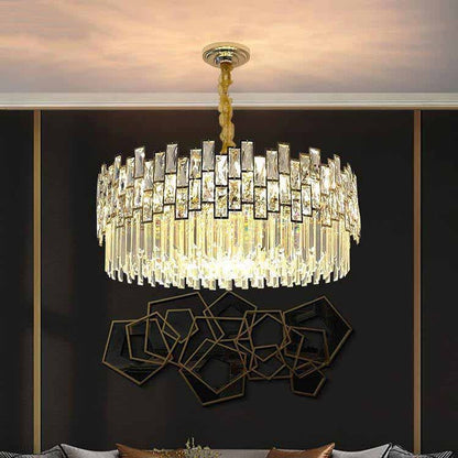 Palo clear Crystal Round Chandelier-Nobipets