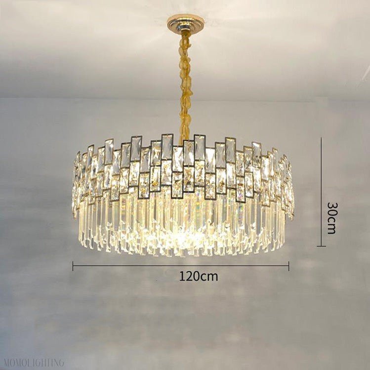 Palo clear Crystal Round Chandelier-Nobipets
