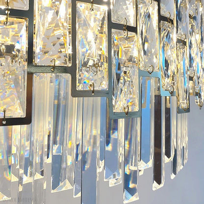 Palo clear Crystal Round Chandelier-Nobipets
