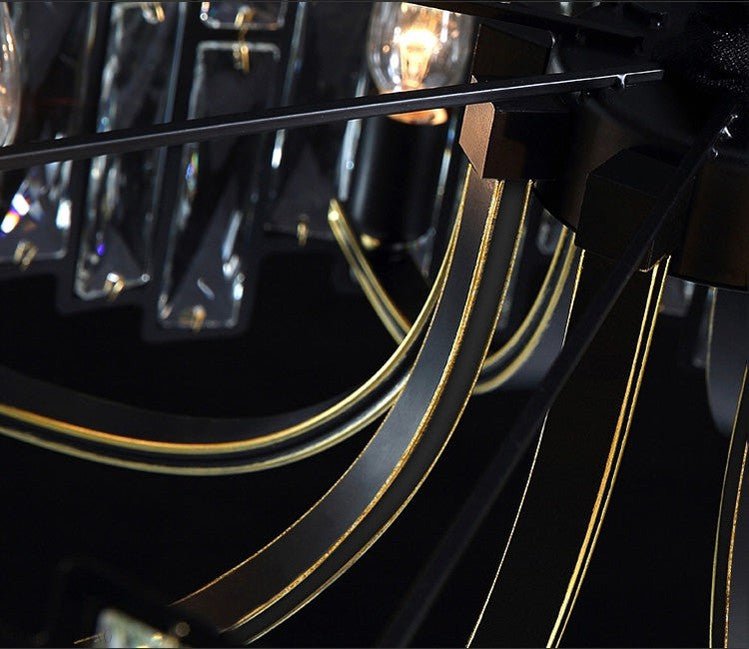 Palo Crystal Round Chandelier-Nobipets
