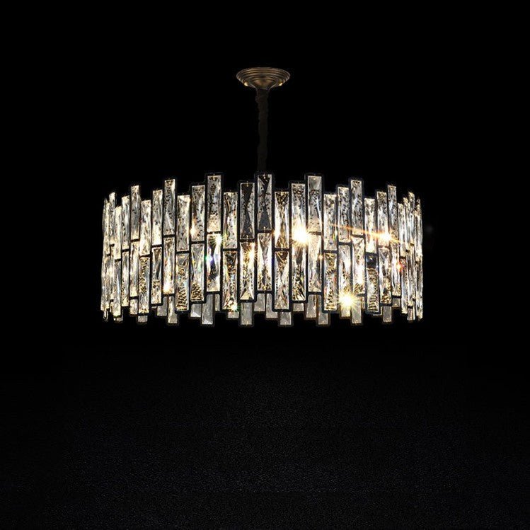 Palo Crystal Round Chandelier-Nobipets