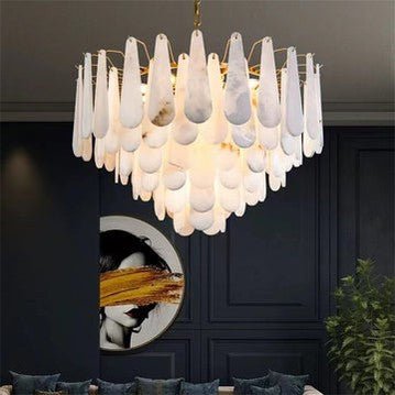 Pamela marble Modern Creative chandelier D32"-Nobipets