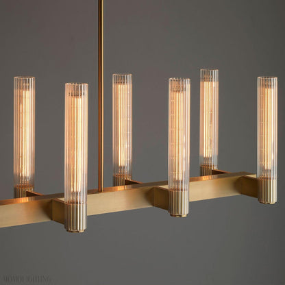 Pastis Linear Chandelier 60"W-Nobipets