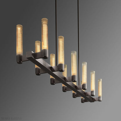 Pastis Linear Chandelier 60"W-Nobipets
