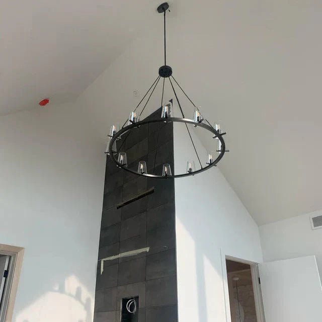 Pauillac Clear Glass Round Chandelier 36" 48" 60"